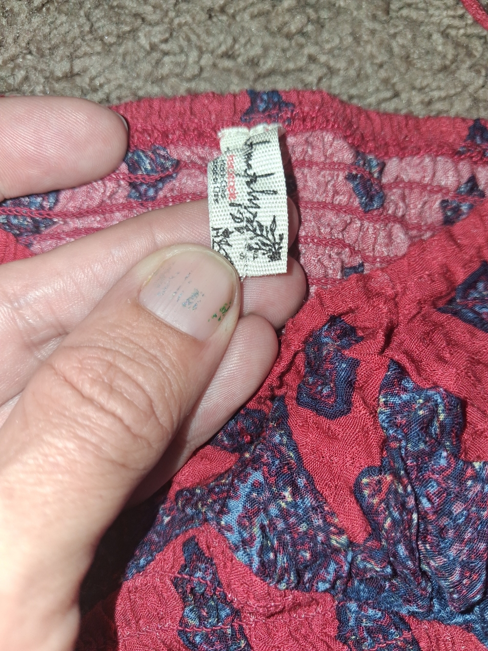 2 Piece Set Free People Intimately Printed Patchwork RARE SeT - Picture 5 of 8